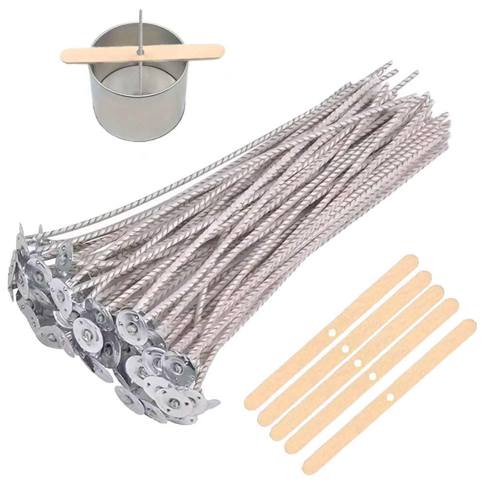 Candle Making Fragrances - 55pcs Flower Candle Wick Wood Stick