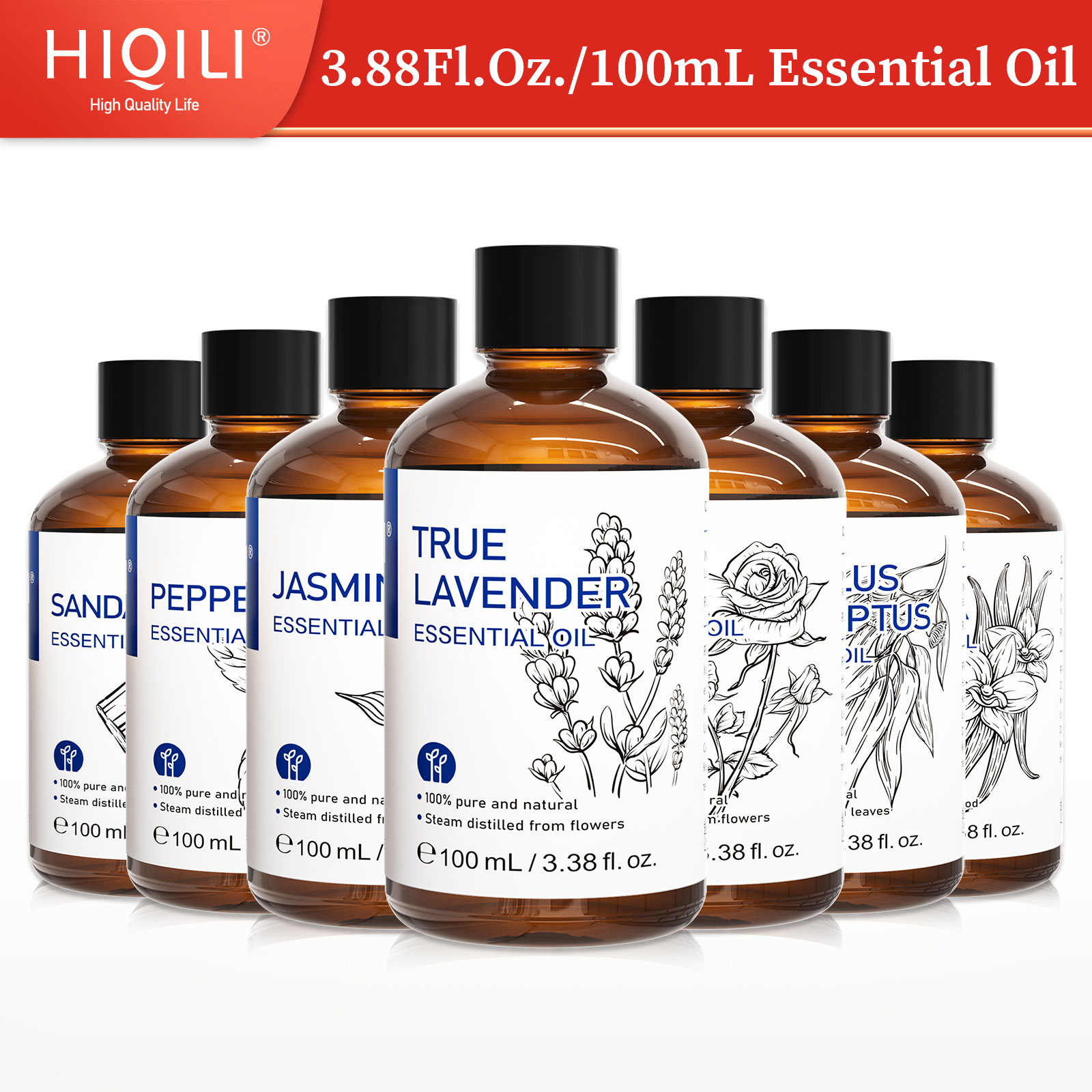 Candle Making Fragrances - HIQILI 100% Natural,100mL Essential Oil Used