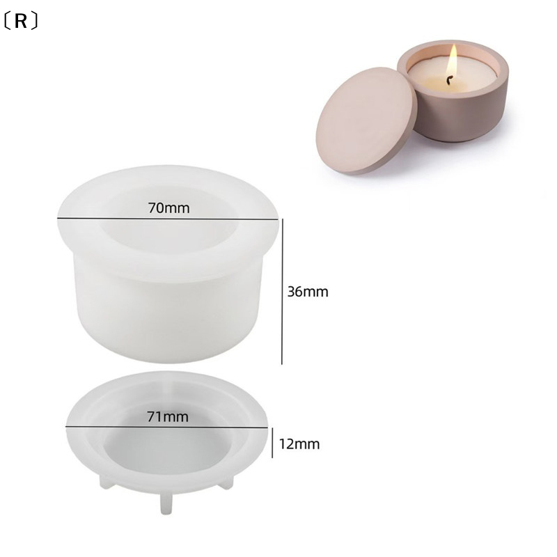 〔R〕1set DIY Candle Jar Silicon - đánh giá và giá Candle Making Jars With Lids