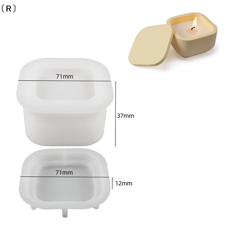 〔R〕1set DIY Candle Jar Silicon - đánh giá và giá Candle Making Jars With Lids