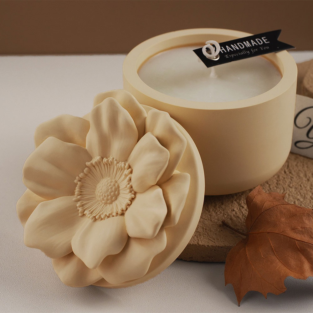 Sunflower Storage Box Silicone - đánh giá và giá Candle Making Jars With Lids
