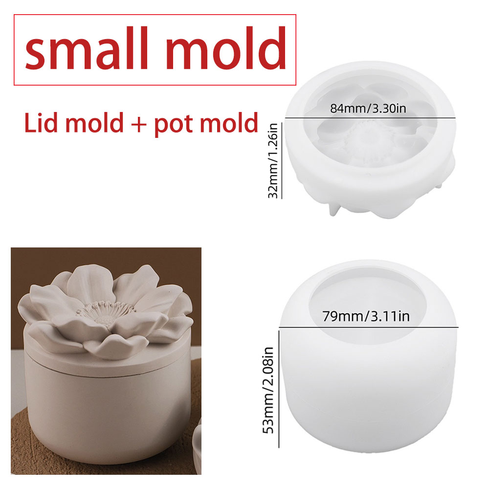 Sunflower Storage Box Silicone - đánh giá và giá Candle Making Jars With Lids