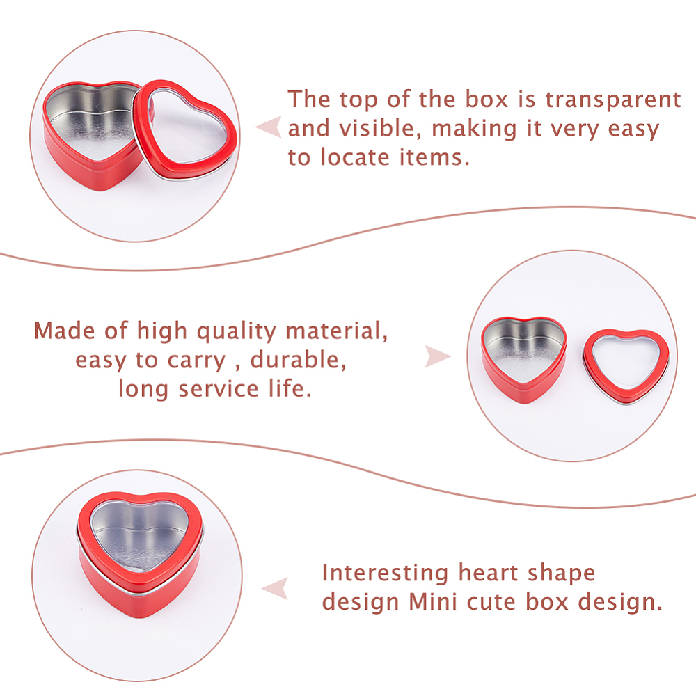 32Pcs 2 OZ Heart Shaped Metal  - đánh giá và giá Candle Making Jars With Lids