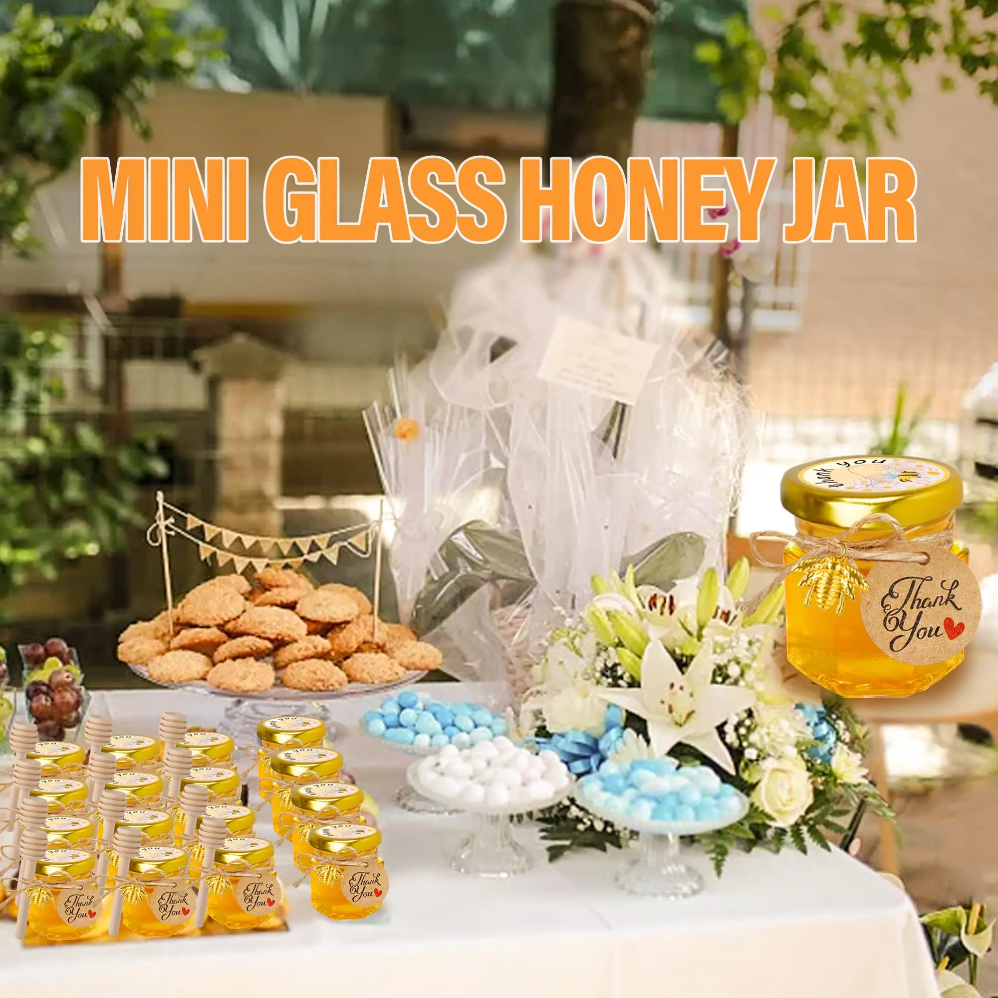 1.5Oz Hexagon Mini Glass Honey - đánh giá và giá Candle Making Event
