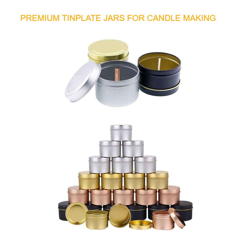 Round Aluminum Candle Tins wit - đánh giá và giá Candle Making Jars With Lids