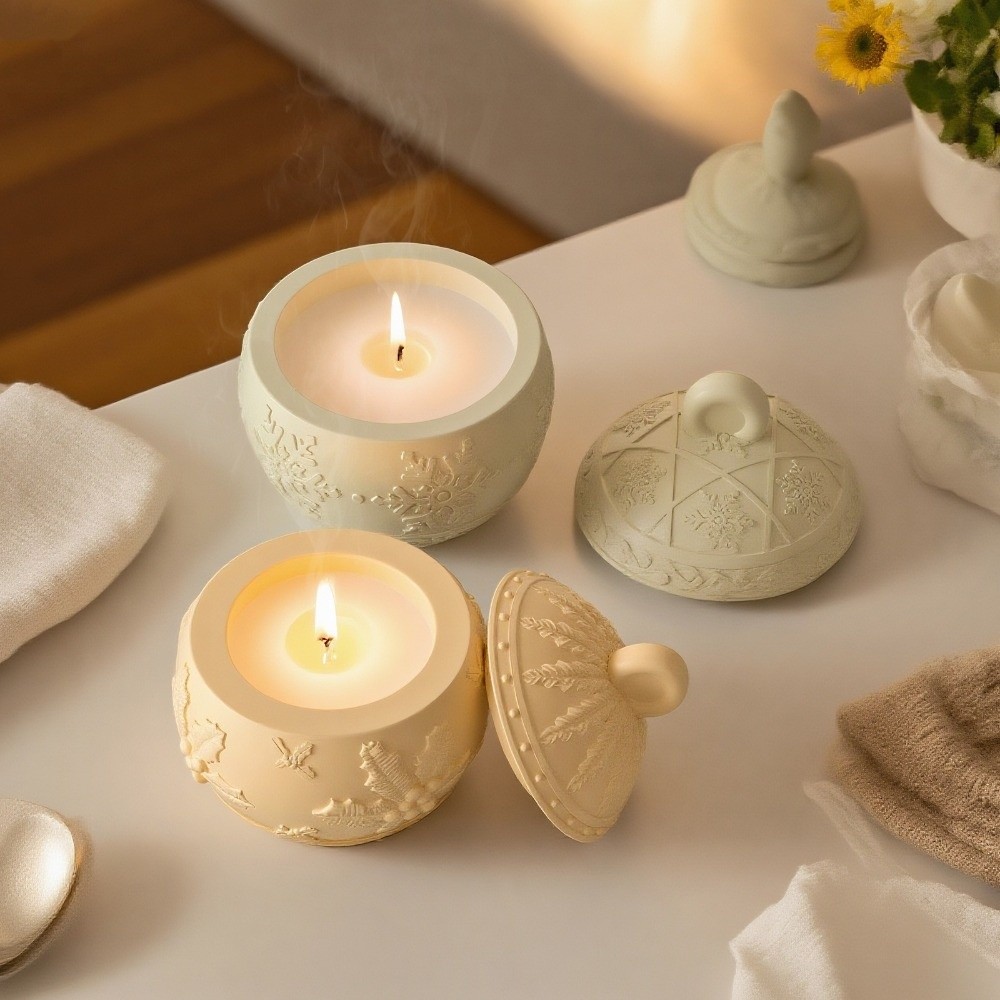 New Silicone Candle Jar Mold 3 - đánh giá và giá Candle Making Jars With Lids