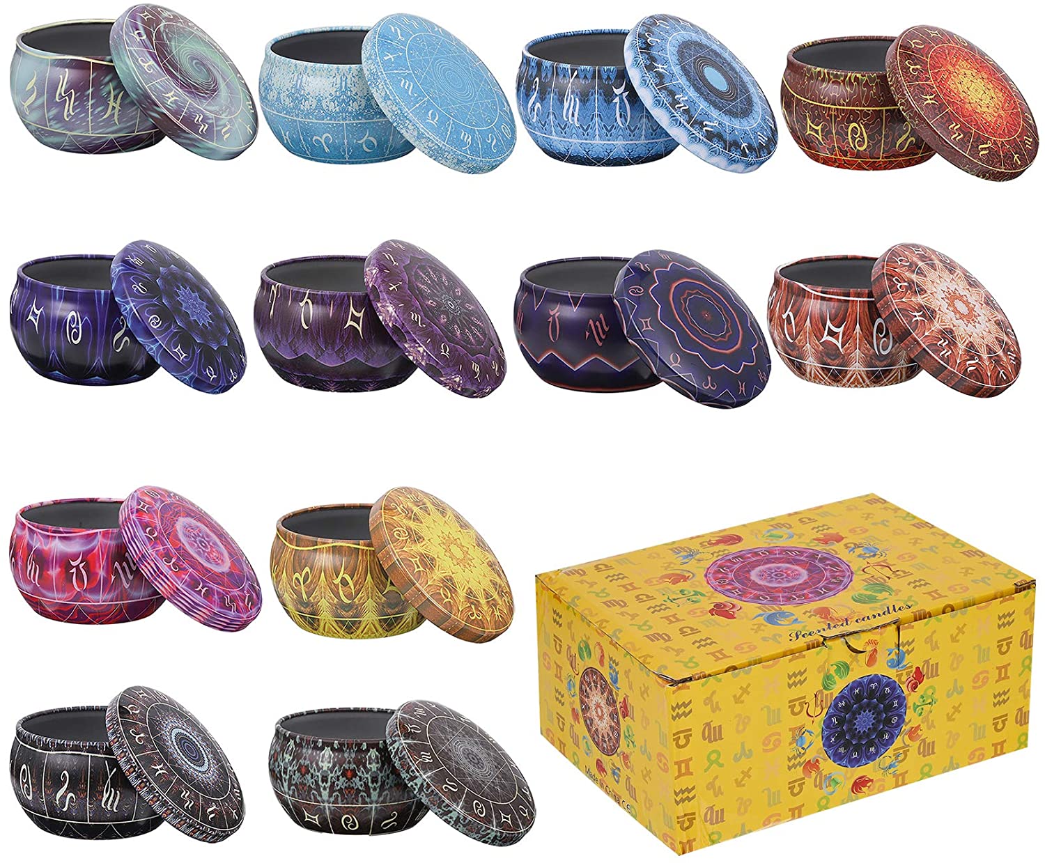 12 pack Candle Tins Round Cand - đánh giá và giá Candle Making Jars With Lids