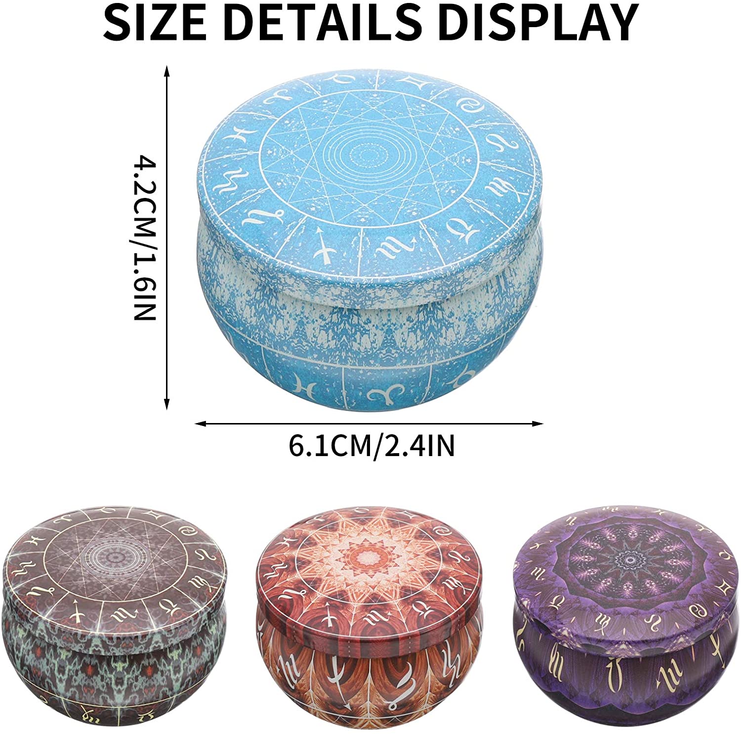 12 pack Candle Tins Round Cand - đánh giá và giá Candle Making Jars With Lids