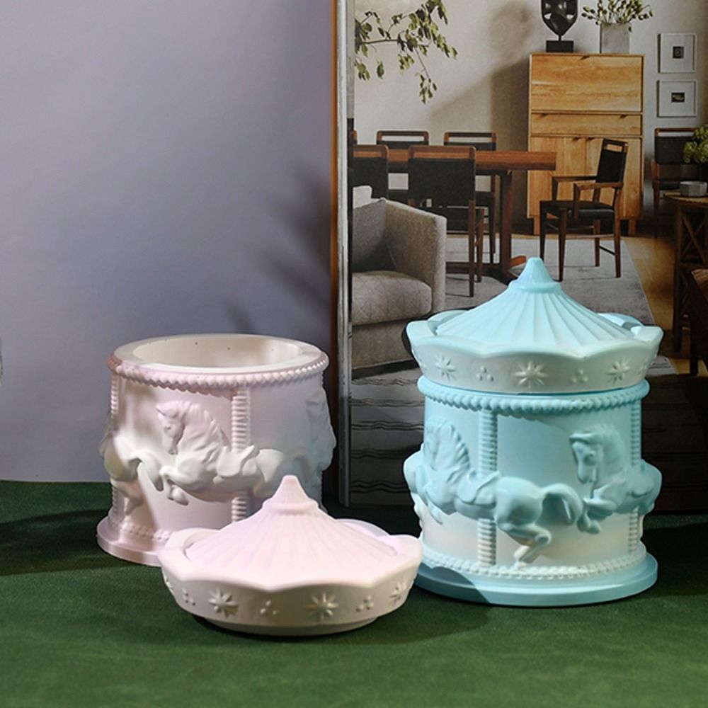 Cute Style with Lids Carousel  - đánh giá và giá Candle Making Jars With Lids