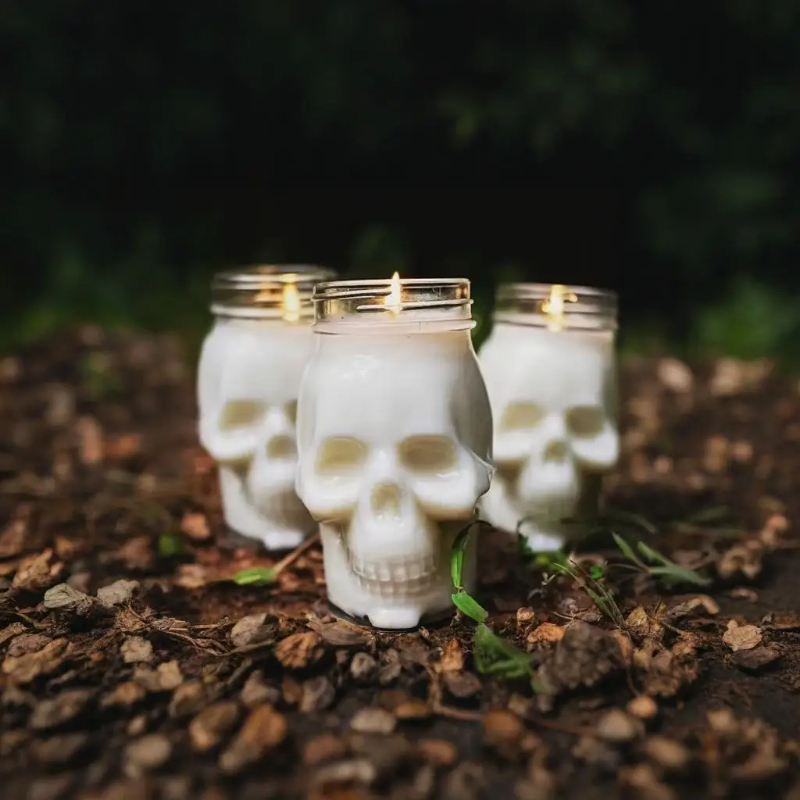 6 Pack Halloween Transparent S - đánh giá và giá Candle Making Jars With Lids