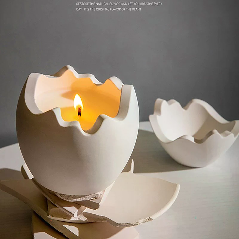 New Egg Shape Candle Jar Mold  - đánh giá và giá Candle Making Jars With Lids