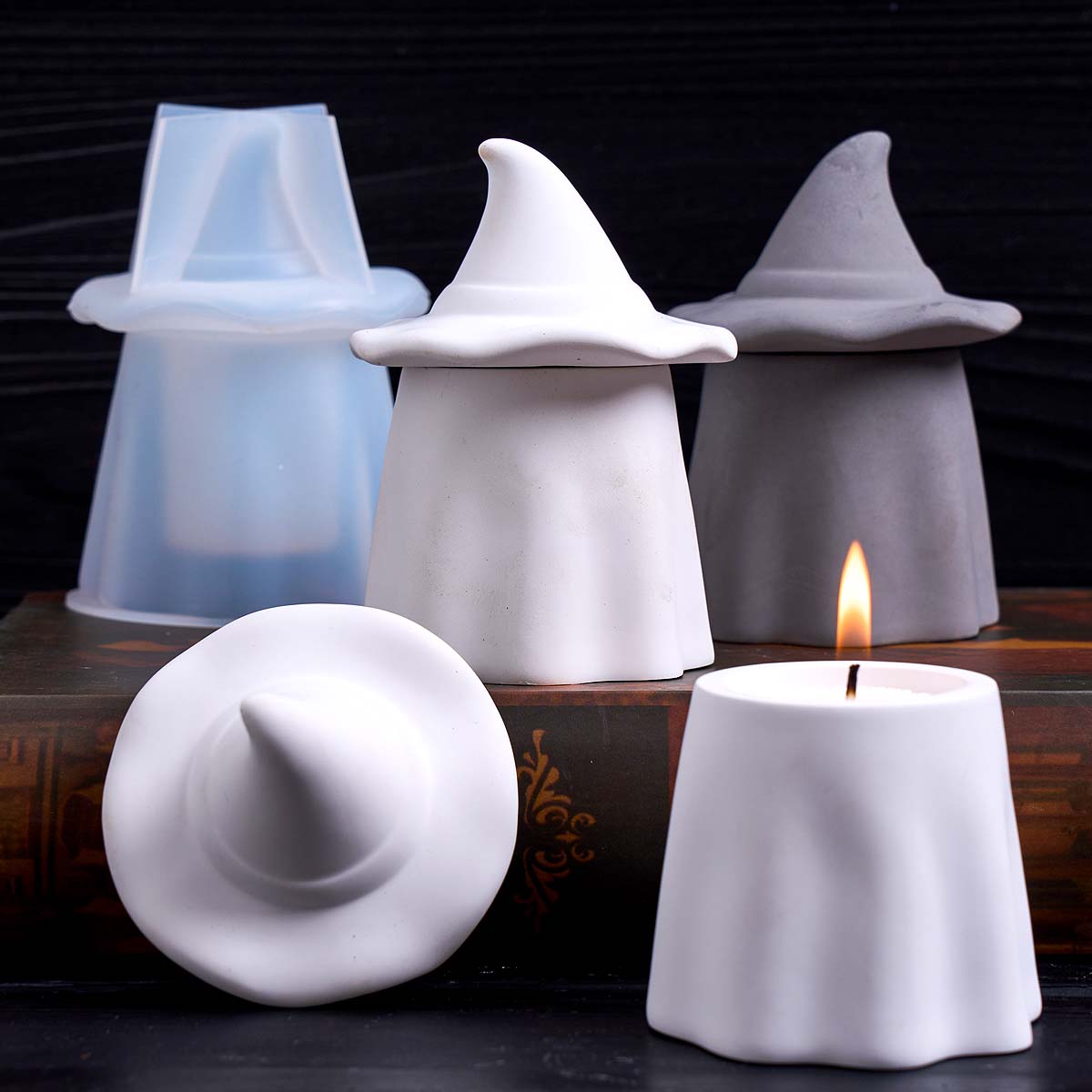 Ghost Wizard Candle Jar Silico - đánh giá và giá Candle Making Jars With Lids