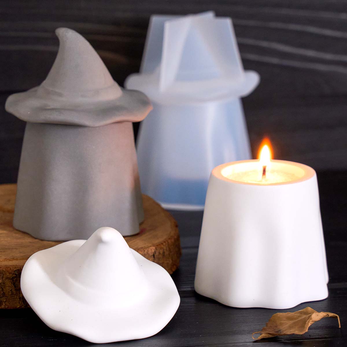 Ghost Wizard Candle Jar Silico - đánh giá và giá Candle Making Jars With Lids