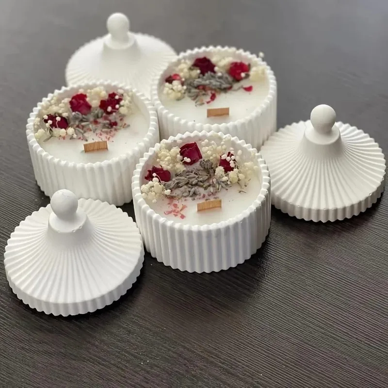 2pcs silicone candle jar mold  - đánh giá và giá Candle Making Jars With Lids